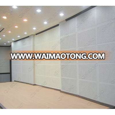 2017 Cinema Project Noise Solution Accoustic Perforated Wood Panels For Auditorium