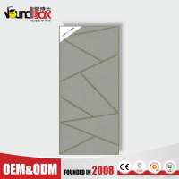 Guangzhou factory price H600*W600*D50mm 3d acoustic fabric decoration wall panel